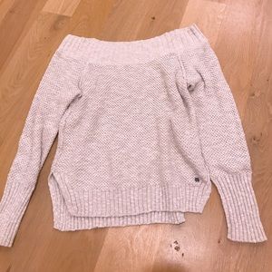 off the shoulder sweater